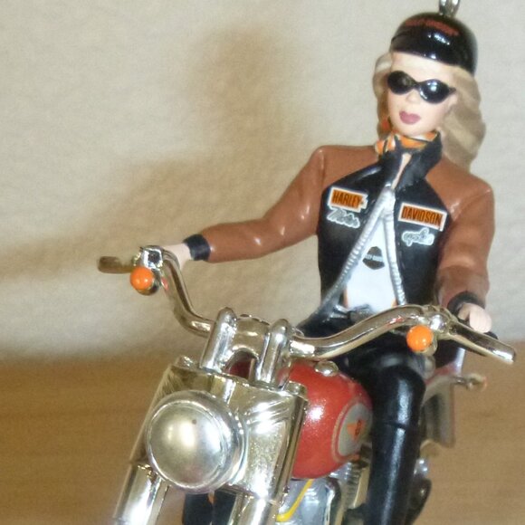 Hallmark Keepsake Harley Davidson Motorcycle Barbie Ornament FY2001 - Picture 3 of 5